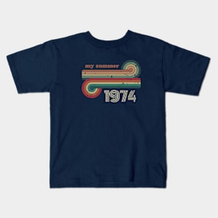 My retro summer -1974 Kids T-Shirt